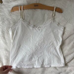 Charlotte Russe vintage y2k dainty cotton cami tank